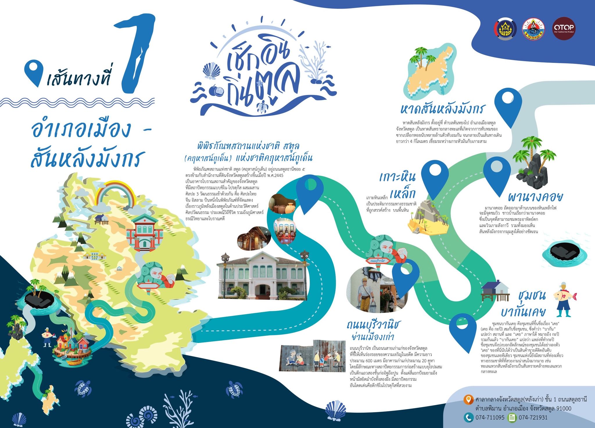 8 new tourism routes at Satun