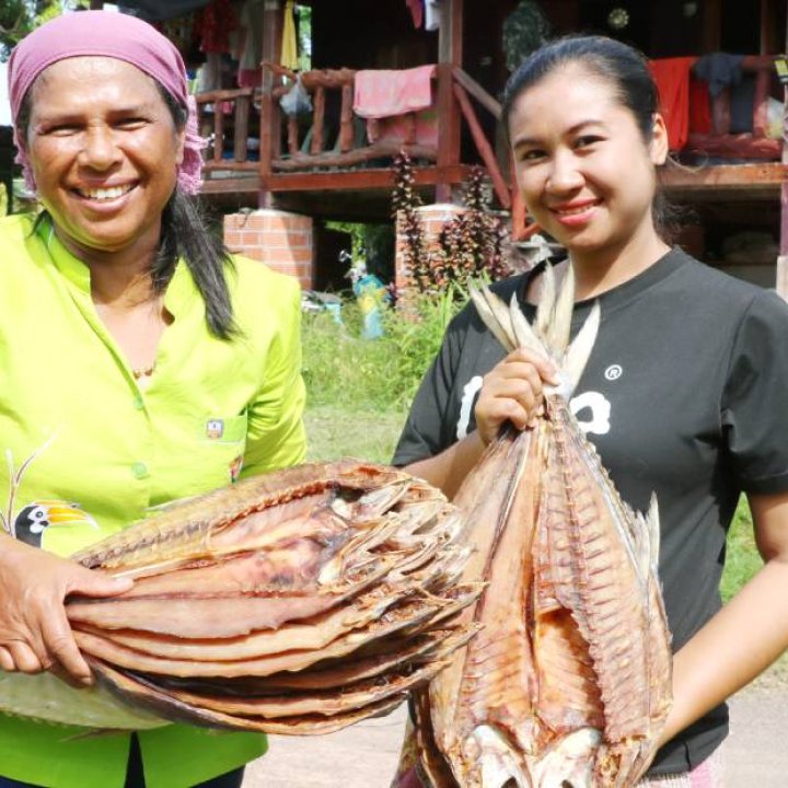 Sun-dried fish, Ko Yao District, Phang Nga Province